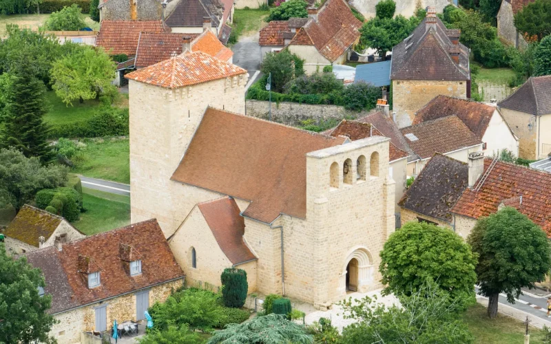 Fleurac en Dordogne, vue du ciel ©Instapades OT Lascaux Dordogne